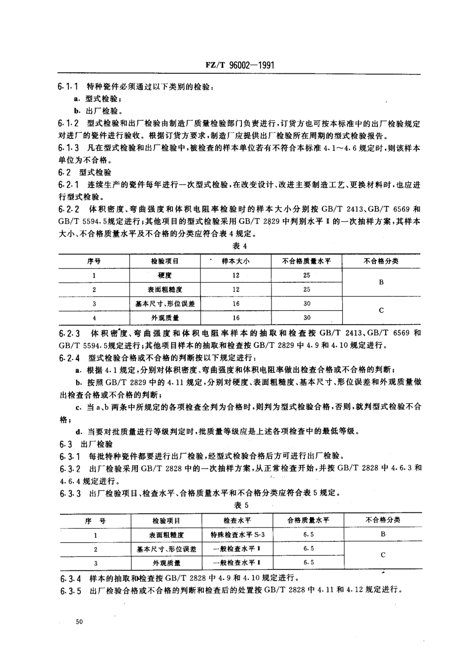 【纺织行业标准】FZT 96002-1991 纺织用特种瓷件.pdf_第3页