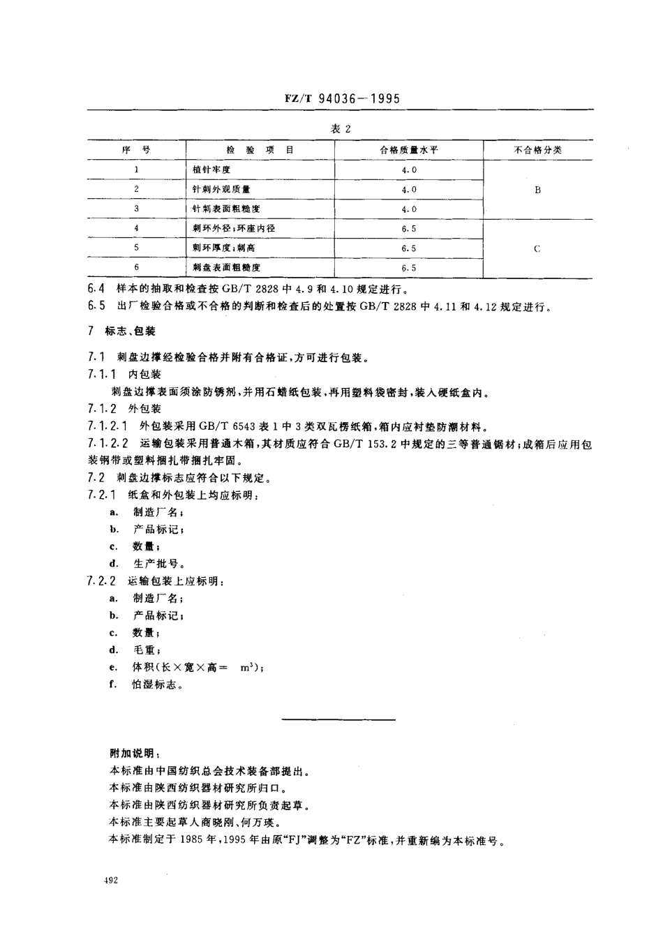 【纺织行业标准】FZT 94036-1995 织机用剌盘边撑.pdf_第3页