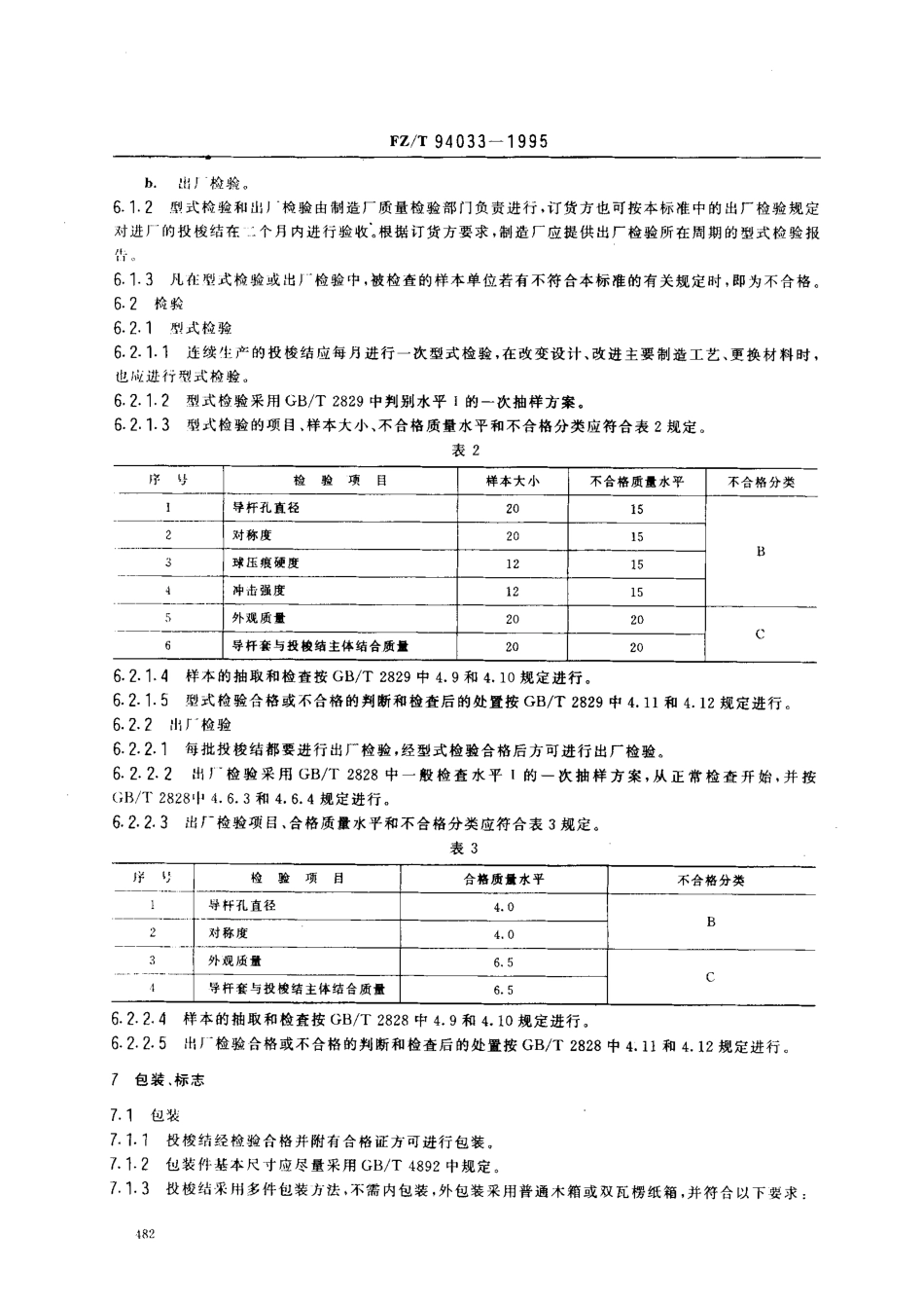 【纺织行业标准】FZT 94033-1995 多梭箱丝织机用塑料投梭结.pdf_第3页