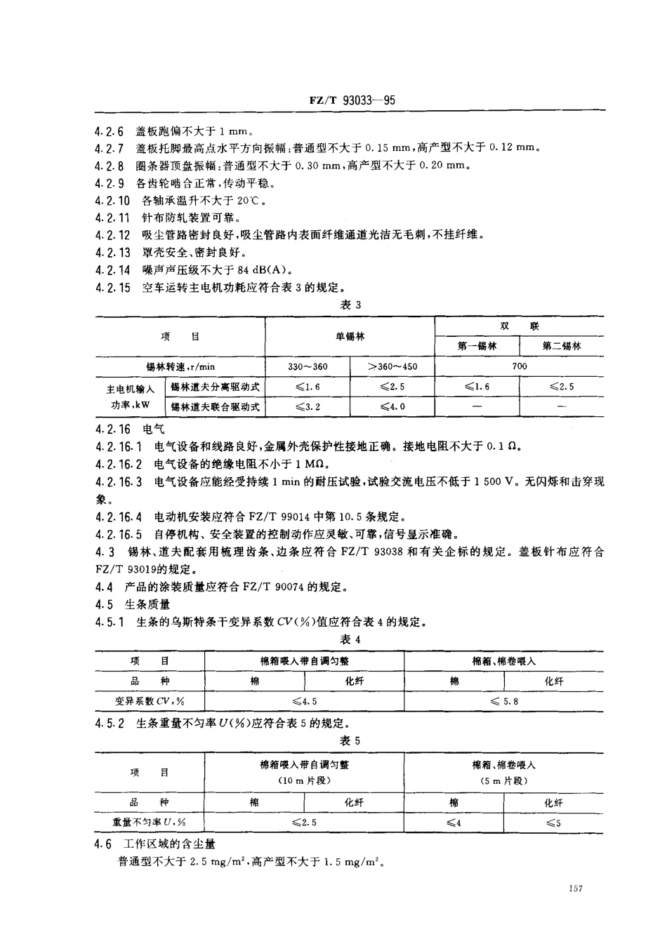 【纺织行业标准】FZT 93033-1995 梳棉机.pdf_第3页