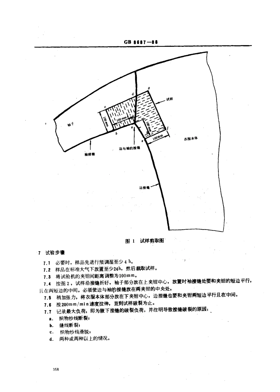 【纺织行业标准】FZT 70007-1999 针织上衣腋下接缝强力试验方法.pdf_第2页