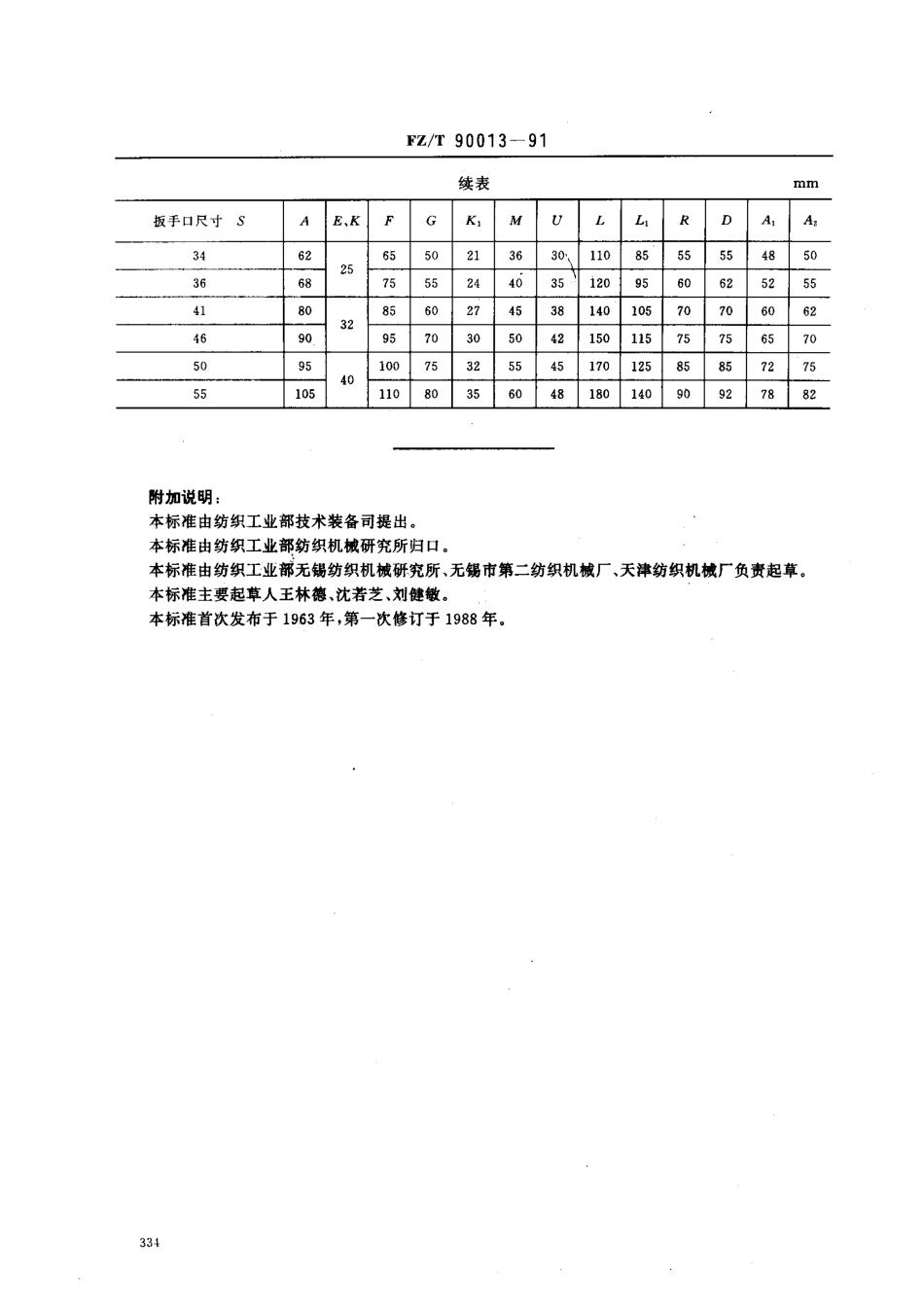 【纺织行业标准】FZT 90013-1991 扳手空间.pdf_第3页
