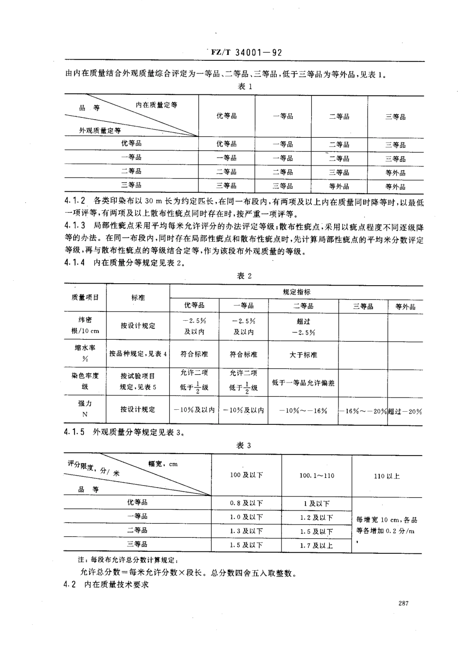 【纺织行业标准】FZT 34001-1992 苎麻印染布.pdf_第2页