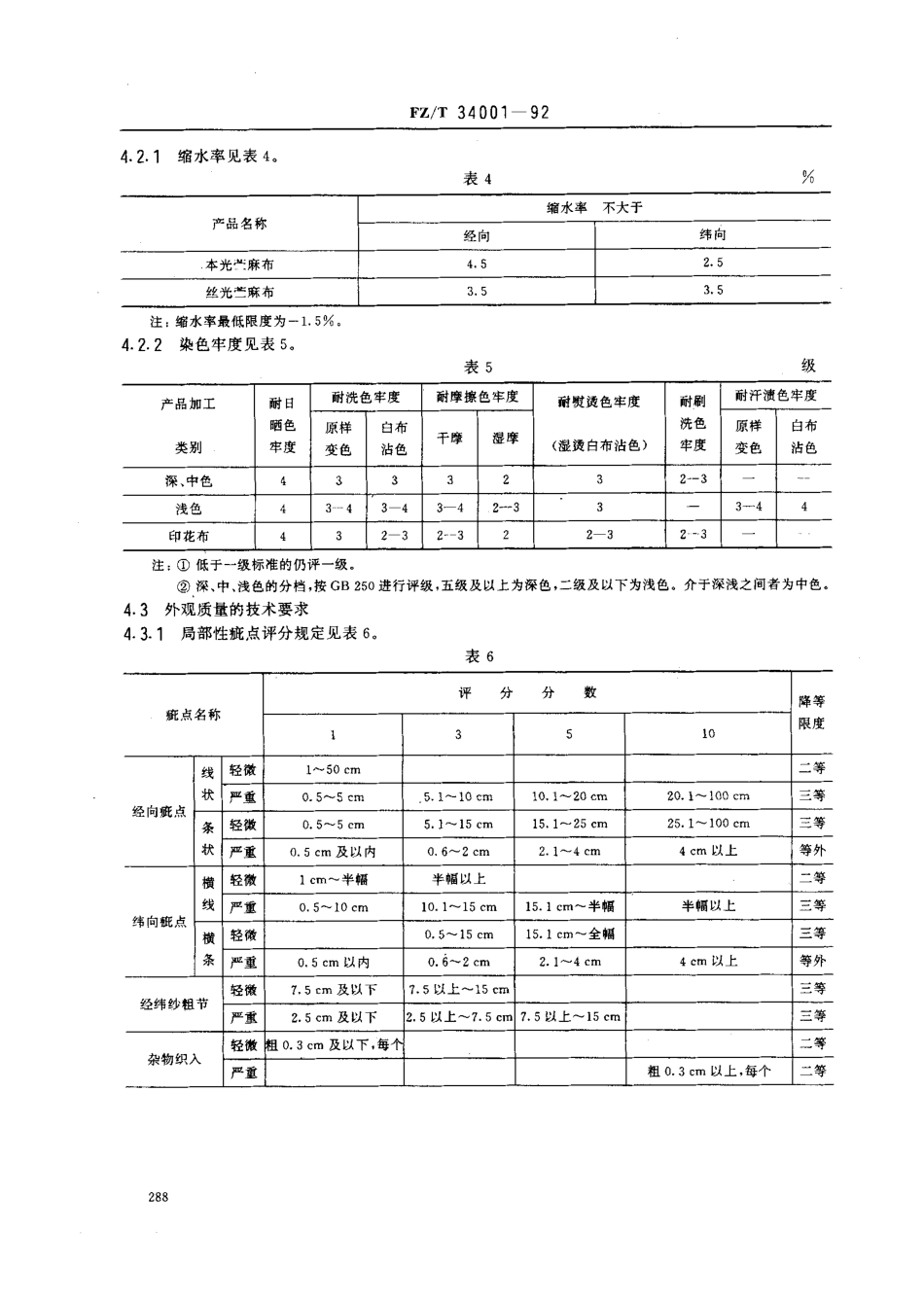 【纺织行业标准】FZT 34001-1992 苎麻印染布.pdf_第3页