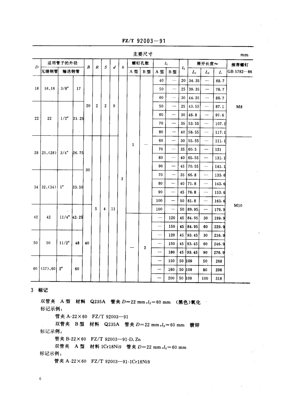 【纺织行业标准】FZT 92003-1991 双管夹.pdf_第2页