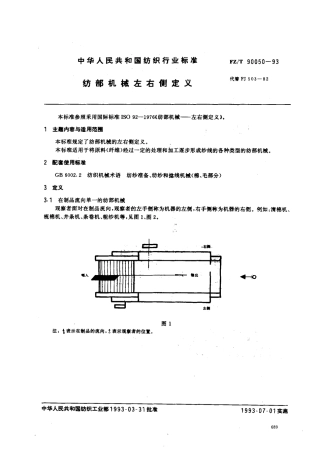 【纺织行业标准】FZT 90050-1993 纺织机械左右侧定义.pdf
