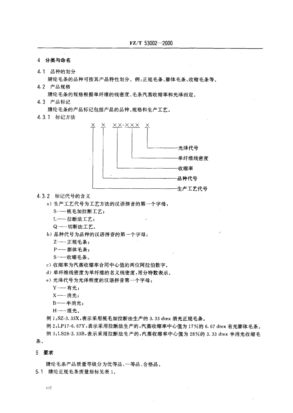 【纺织行业标准】FZT 53002-2000 腈纶毛条.pdf_第3页
