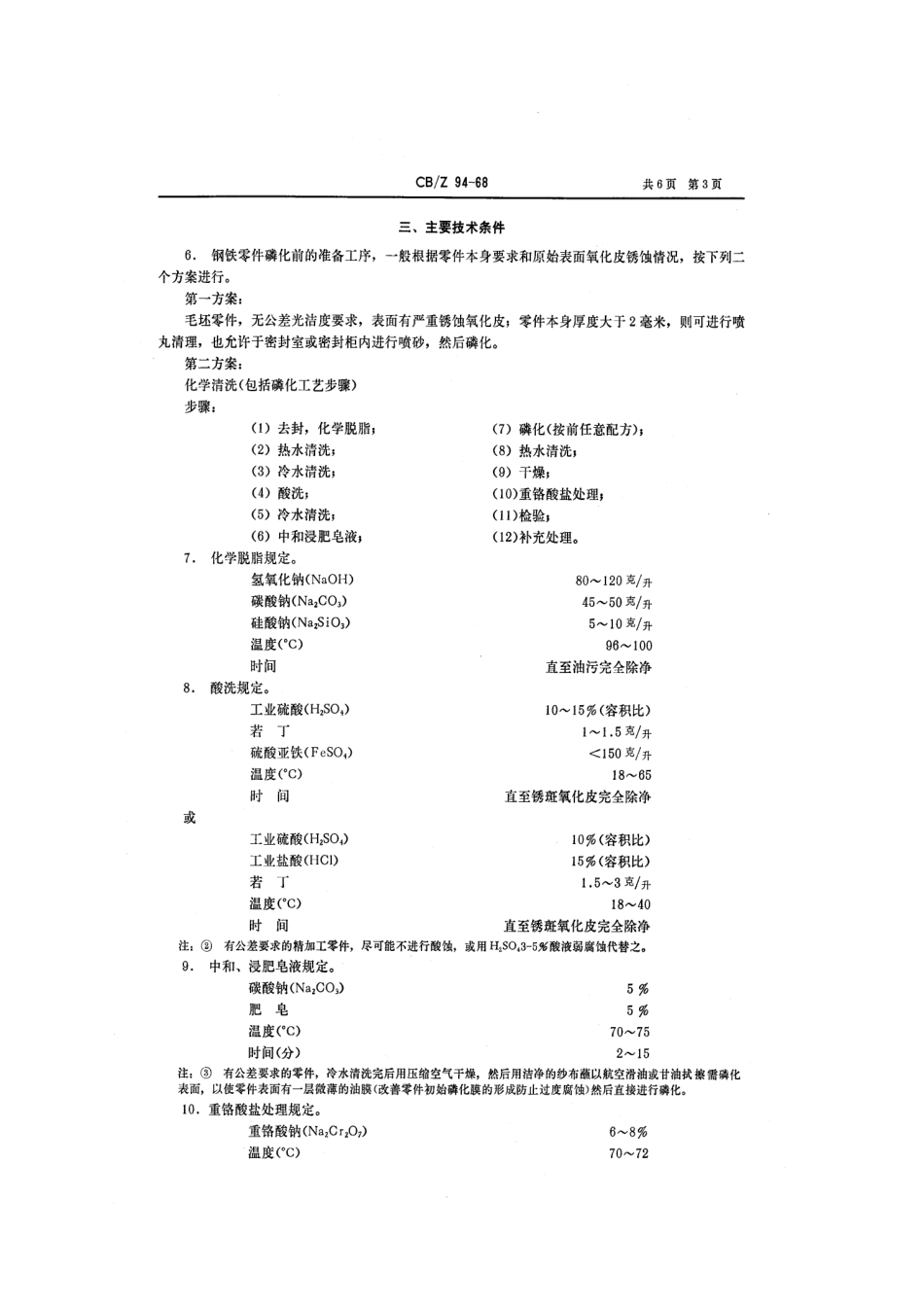 CBZ 94-1968 黑色金属磷化技术条件.pdf_第3页