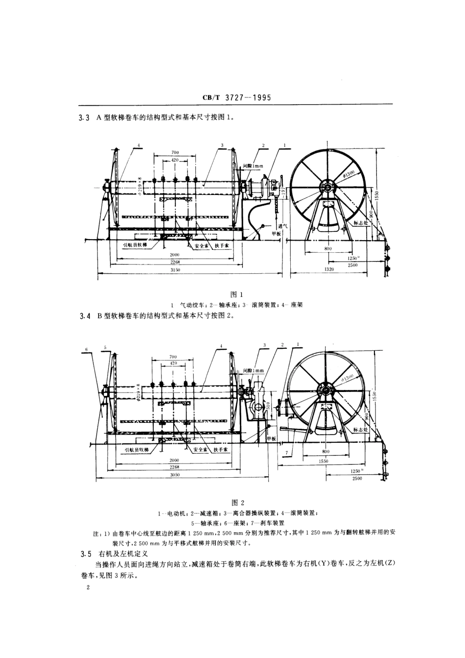 【船舶行业标准】CBT 3727-1995 引航员软梯卷车.pdf_第3页