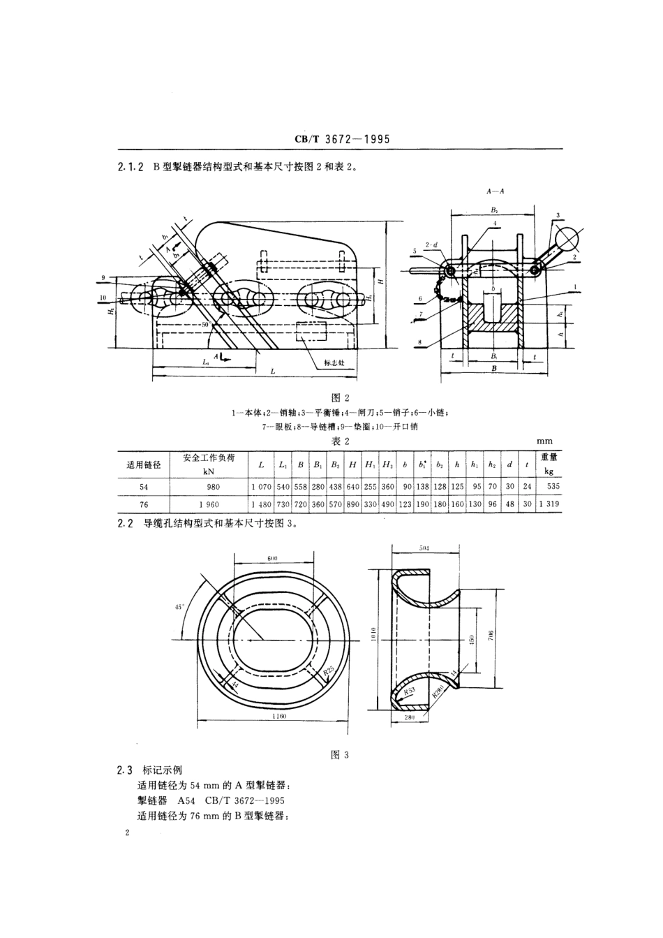 【船舶行业标准】CBT 3672-1995 单点系泊掣链器.pdf_第3页