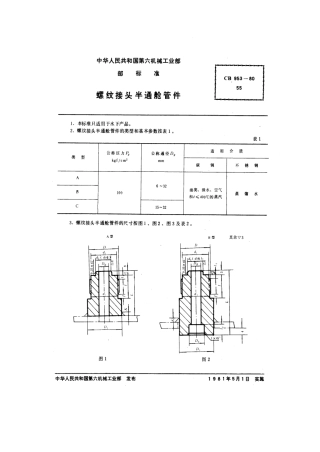 CB 953-1980 螺纹接头半通舱管件.pdf