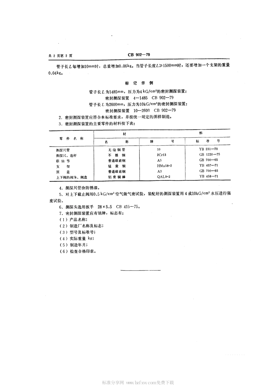 CB 902-1979 密封测深装置.pdf_第2页