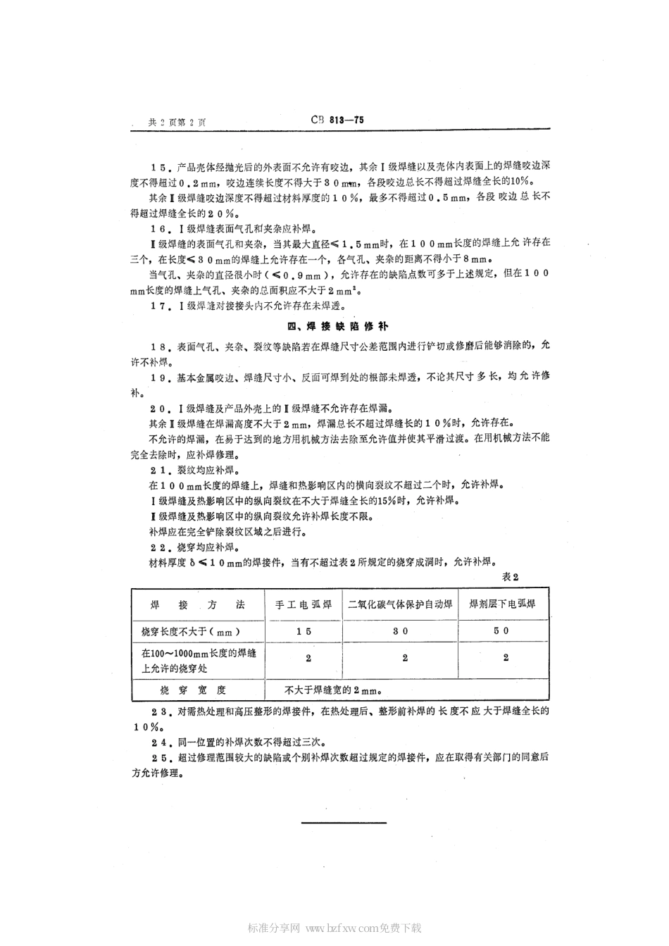 CB 813-1975 特种产品焊接通用技术条件.pdf_第2页