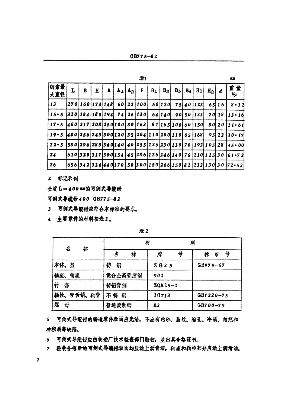 CB 775-1982 可倒式导缆钳.pdf_第3页