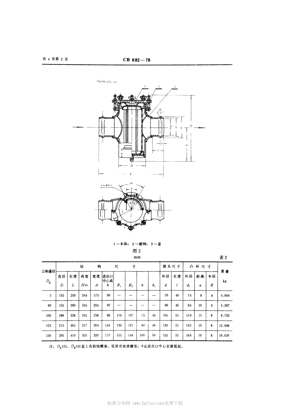 CB 682-1978 铜制海水滤器.pdf_第2页