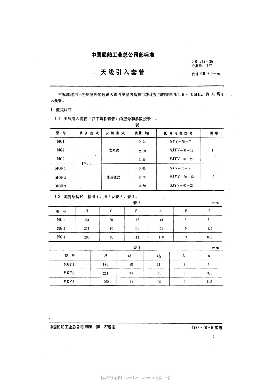 CB 512-1986 天线引入套管.pdf_第2页