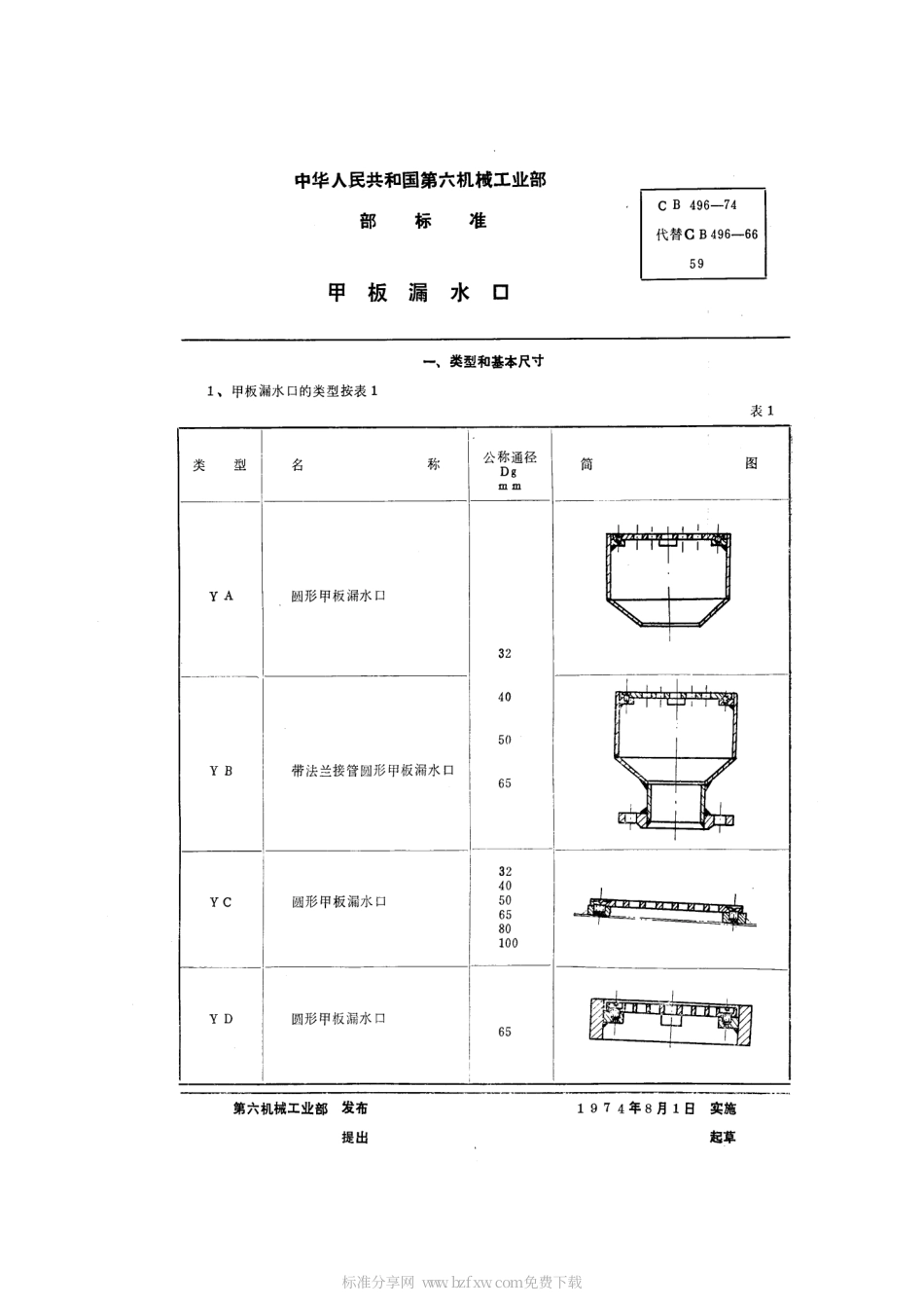 CB 496-1974 甲板漏水口.pdf_第2页