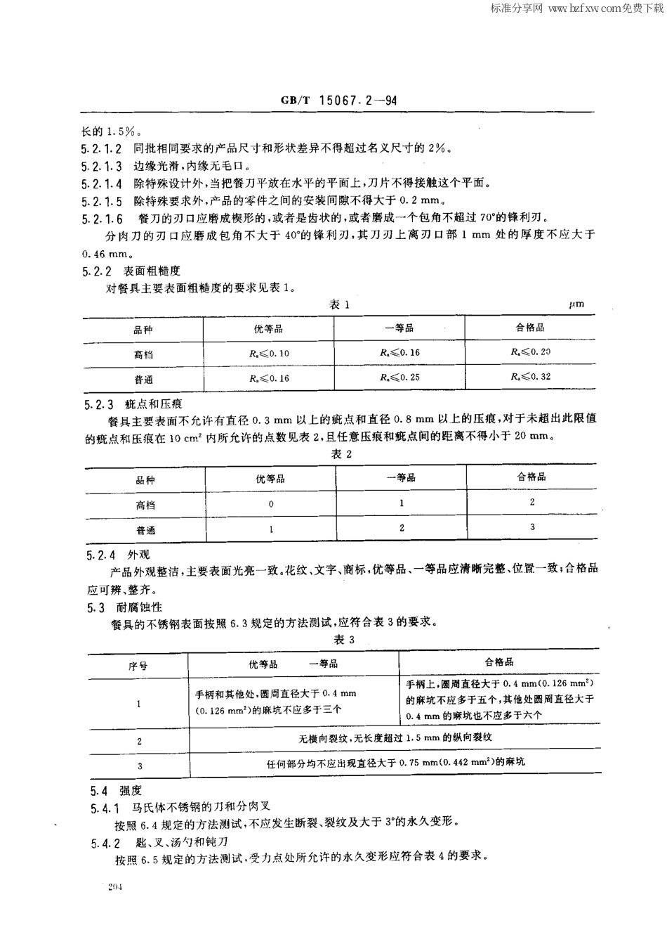 GBT 15067.2-1994 不锈钢餐具.pdf_第2页