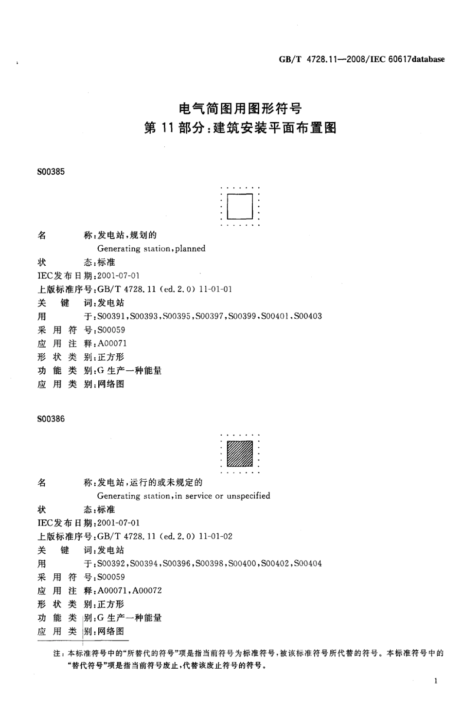 GBT 4728.11-2008 电气简图用图形符号 第11部分：建筑安装平面布置图.pdf_第3页