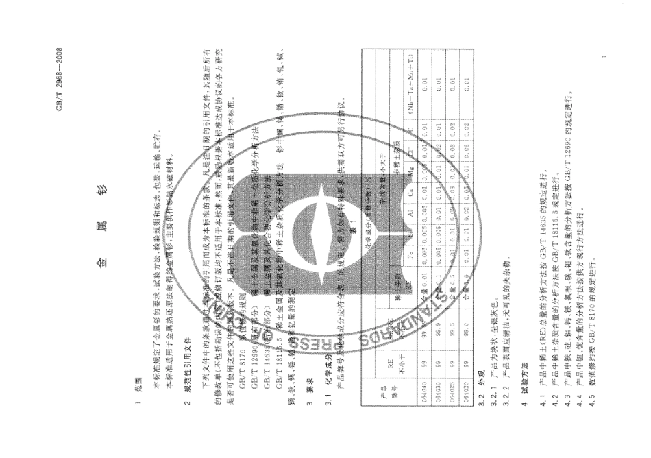 GBT 2968-2008 金属钐.pdf_第3页