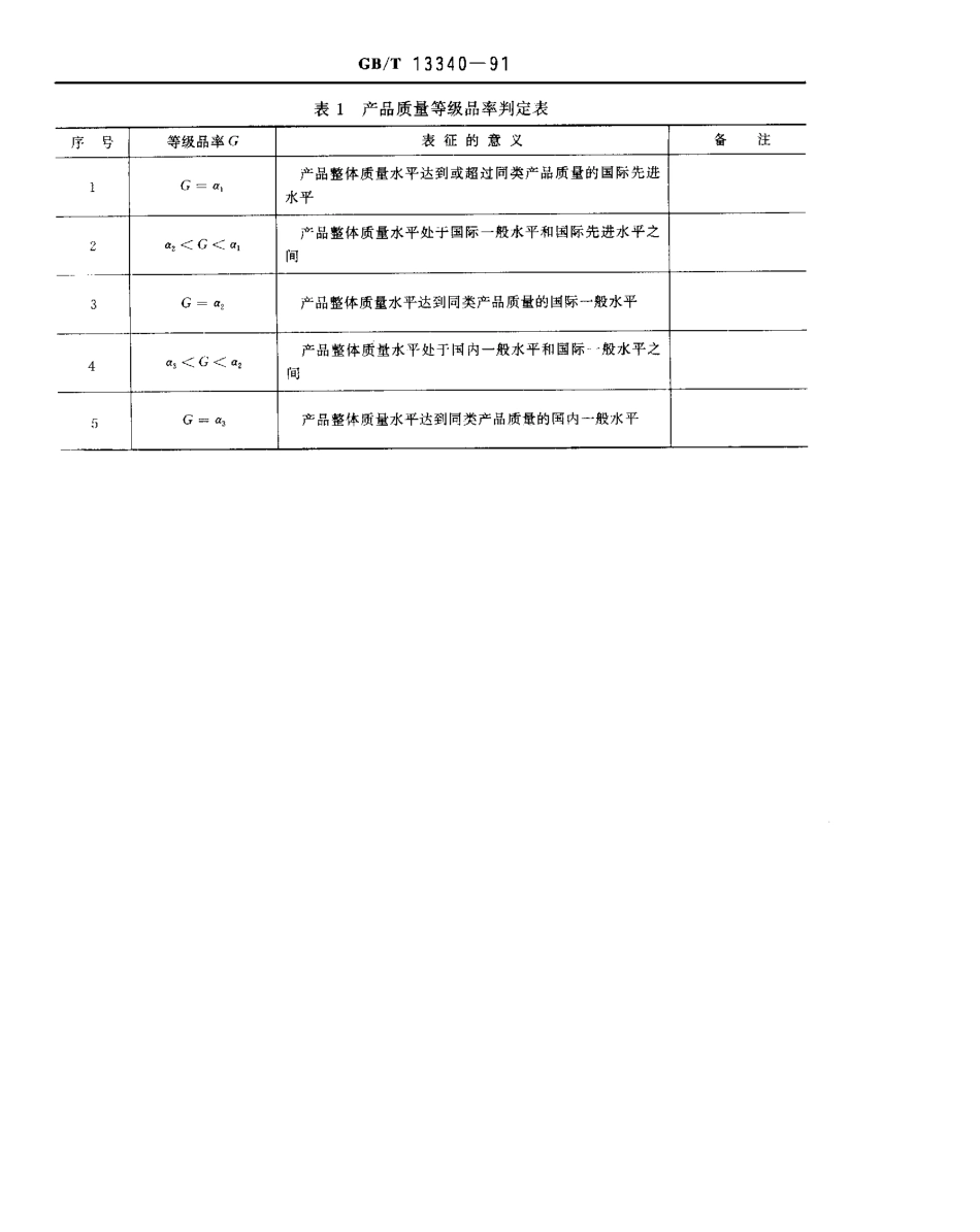 GBT 13340-1991 产品质量等级品率的确定和计算方法.pdf_第3页