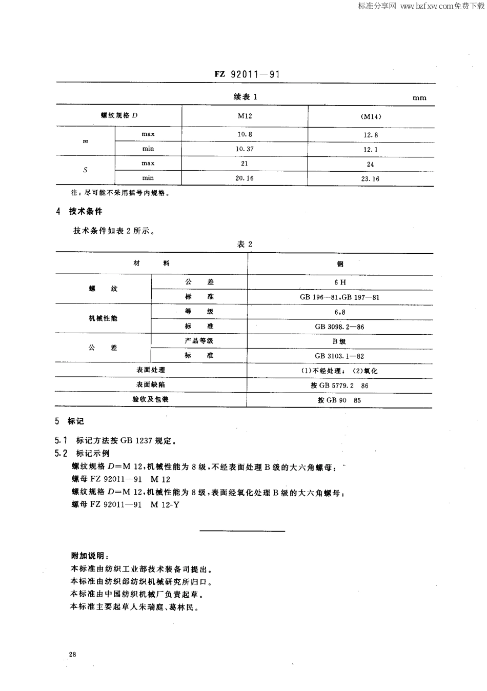 FZ 92011-1991 大六角螺母.pdf_第2页