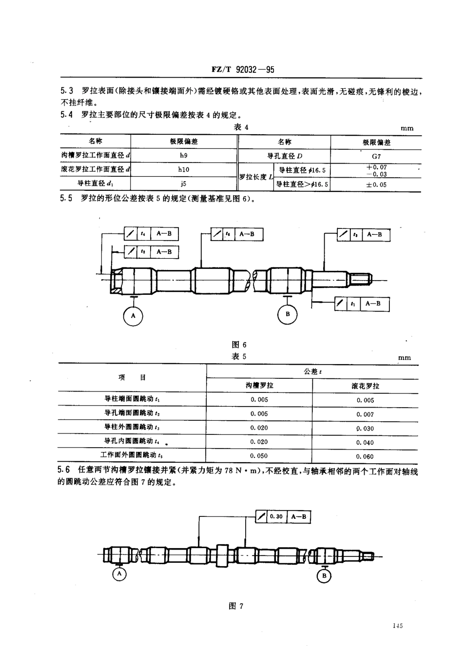【纺织行业标准】FZT 92032-1995 棉纺粗纱牵伸下罗拉.pdf_第3页