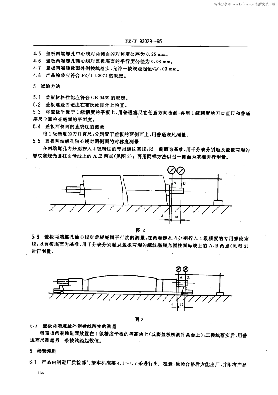 【纺织行业标准】FZT 92029-1995 梳棉机盖板 .pdf_第2页