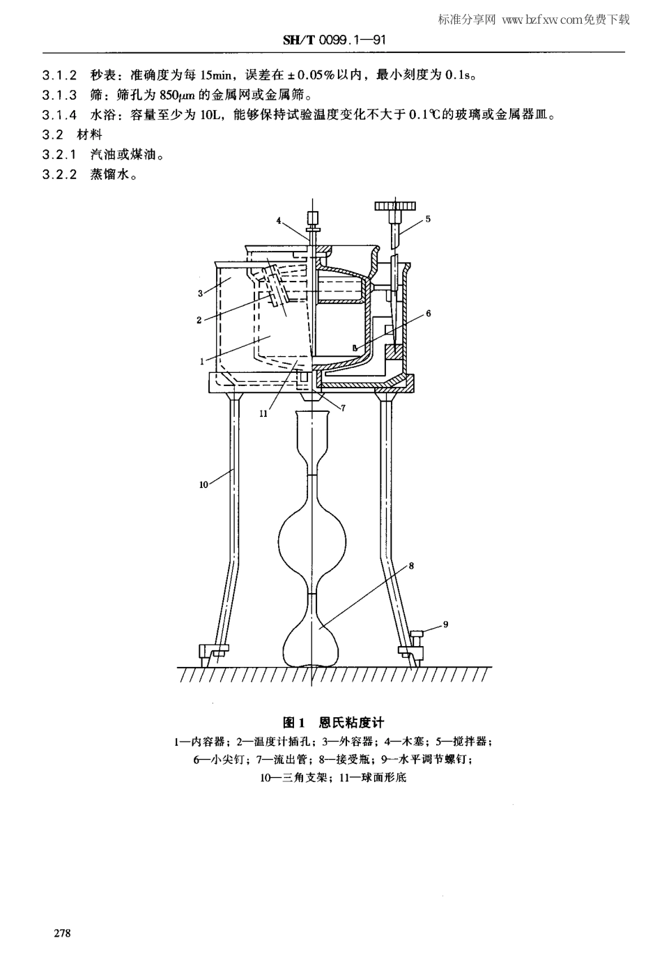 【石油化工行业标准】 0099.1-1991 乳化沥青恩氏粘度测定法.pdf_第2页