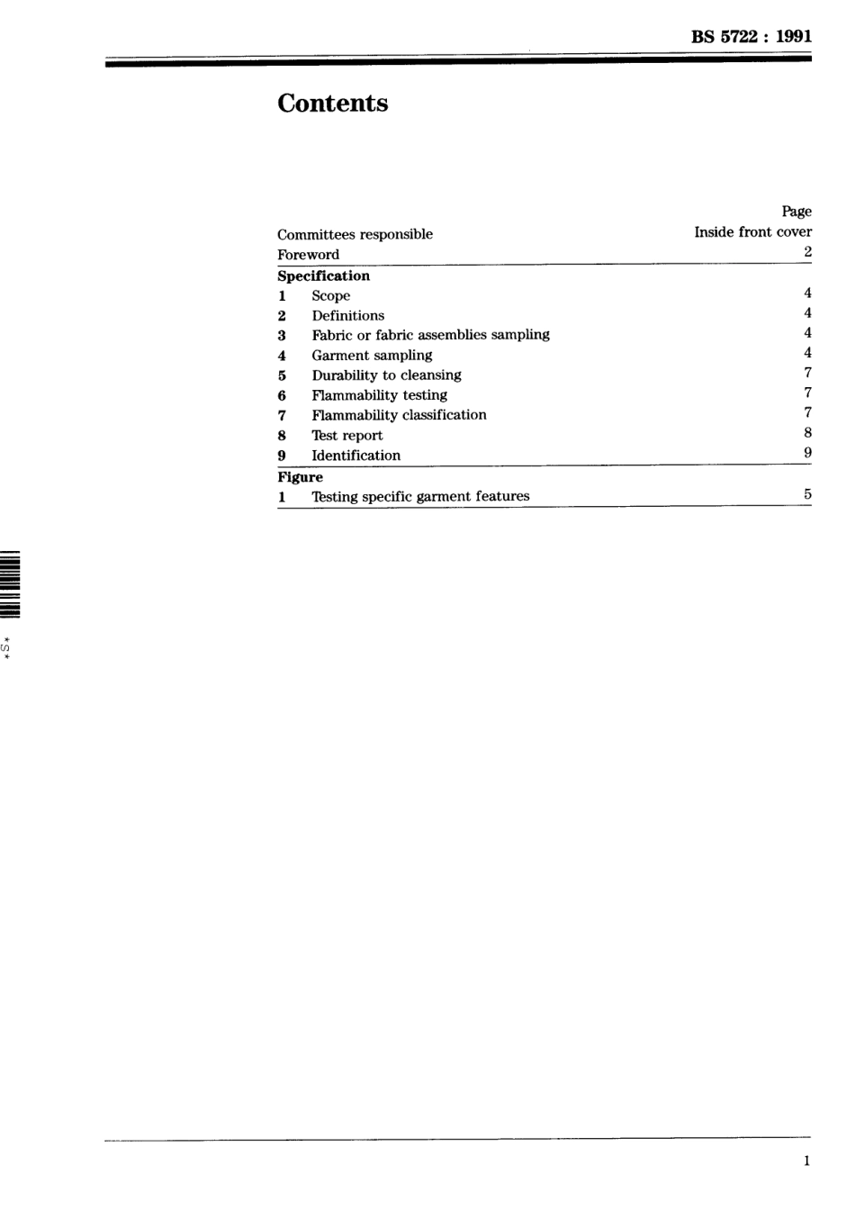 BS 5722-1991 睡衣用面料和面料组合的阻燃性能.pdf_第3页