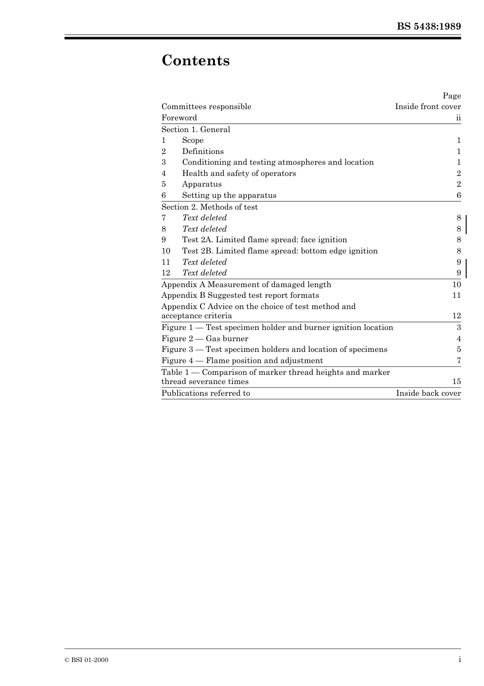 BS 5438-1989 纺织品当受到点燃的微小火焰作用于垂置顶位表面或底部边缘抽样样品时的可燃性.pdf_第3页