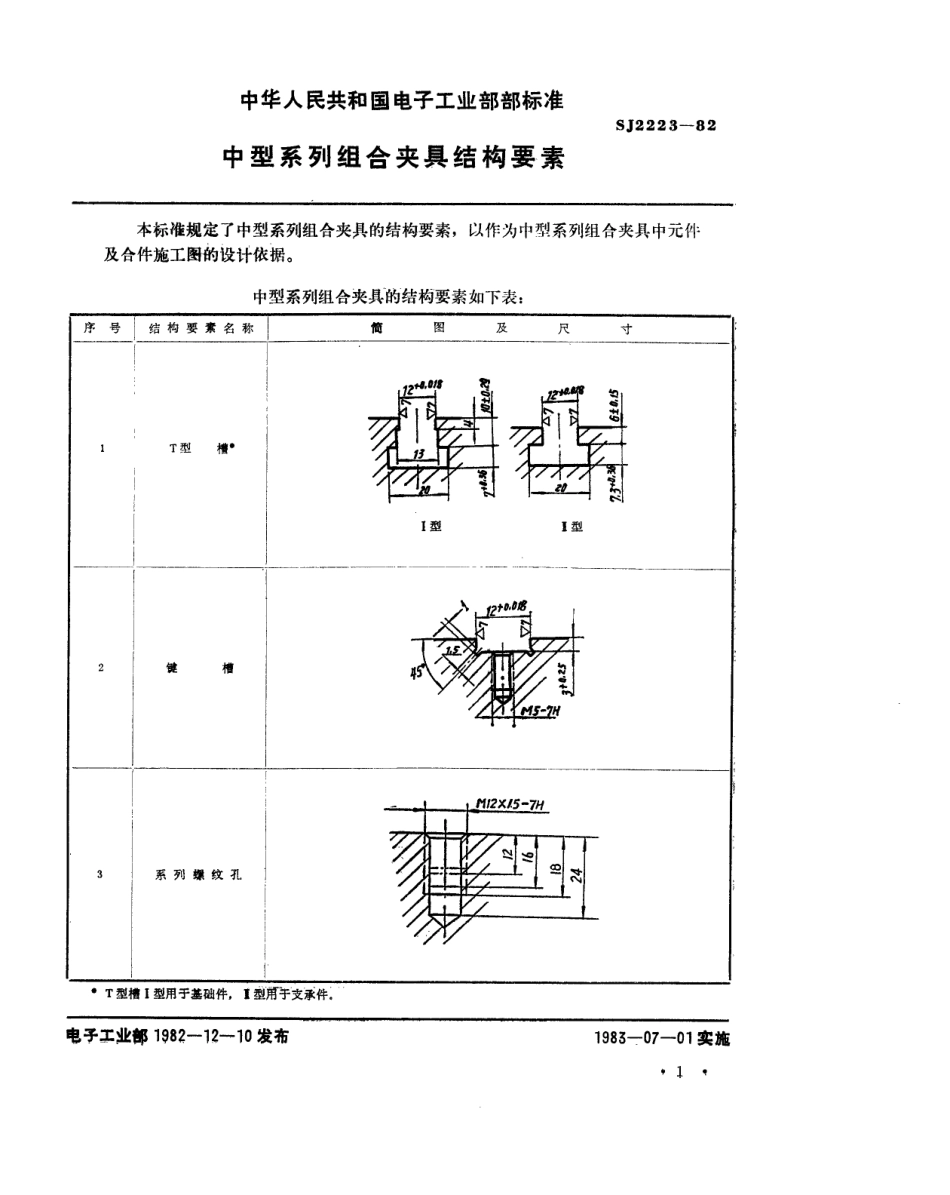 【电子行业军用标准】SJ 2223-1982 中型系列组合夹具结构要素.pdf.pdf_第2页