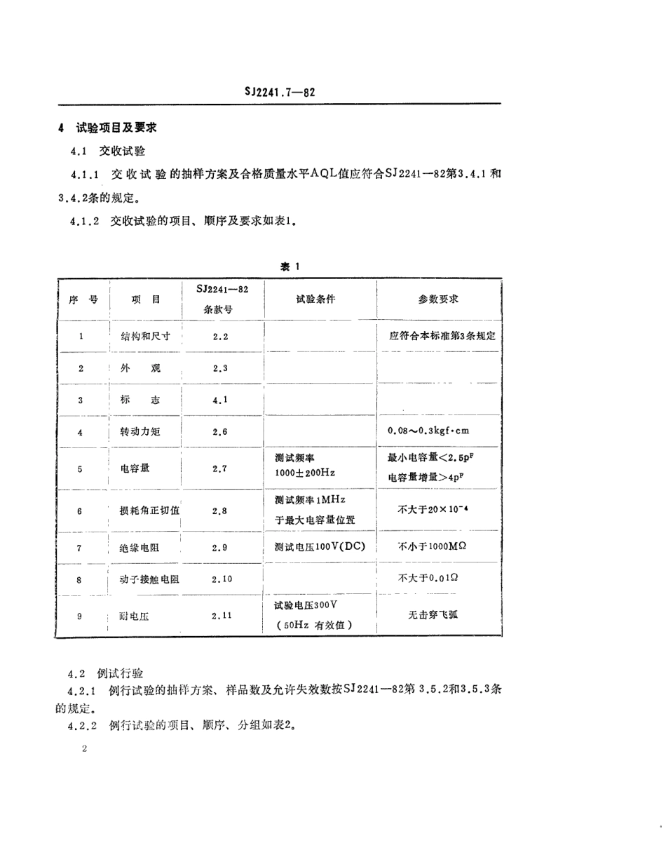 【电子行业军用标准】SJ 2241.7-1982 CWT9J型同心型微调电容器.pdf.pdf_第2页
