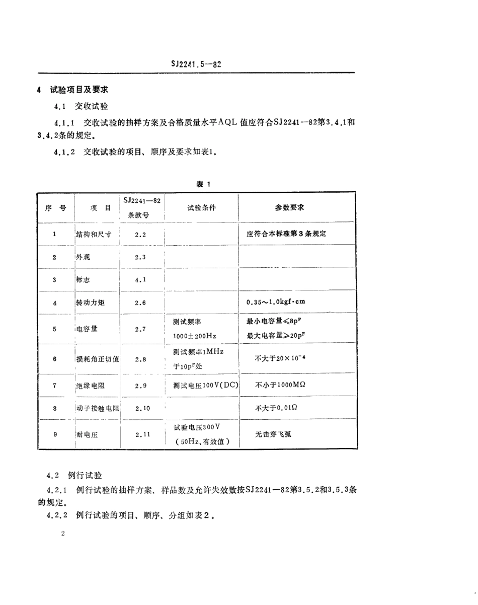 【电子行业军用标准】SJ 2241.5-1982 CWT7L型同心型微调电容器.pdf.pdf_第2页