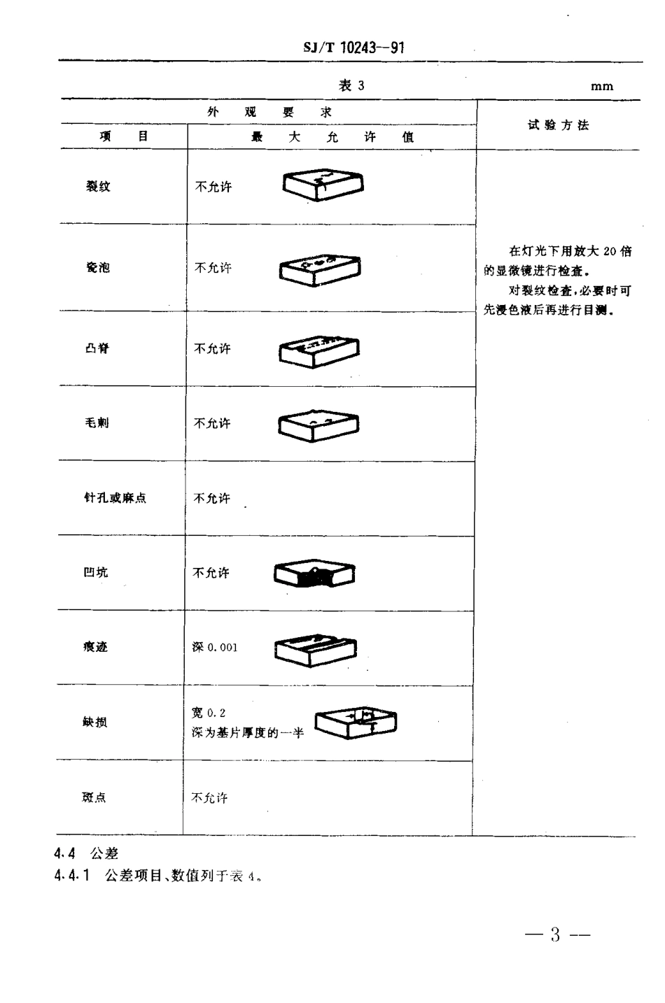 SJT 10243-1991 微波陶瓷介质材料 微波集成电路用氧化铝.pdf_第3页