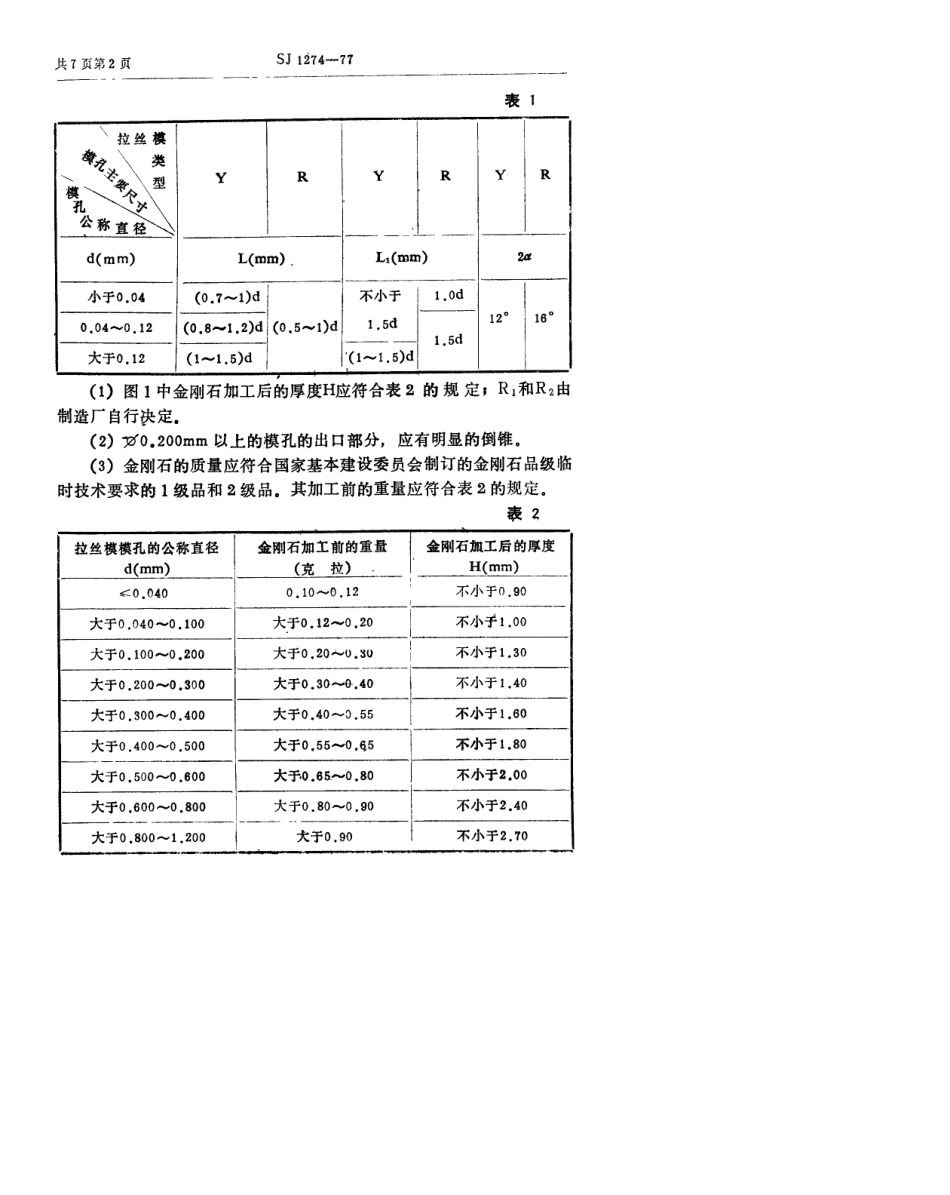 【电子行业军用标准】SJ 1274-1977 金刚石拉丝模.pdf.pdf_第3页