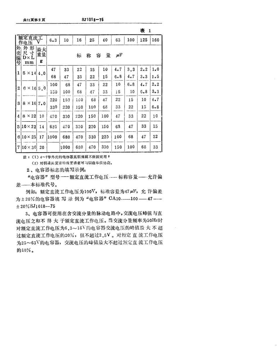 【电子行业军用标准】SJ 1018-1975 CA30型管状非固体电解质烧结钽电容器.pdf.pdf_第3页