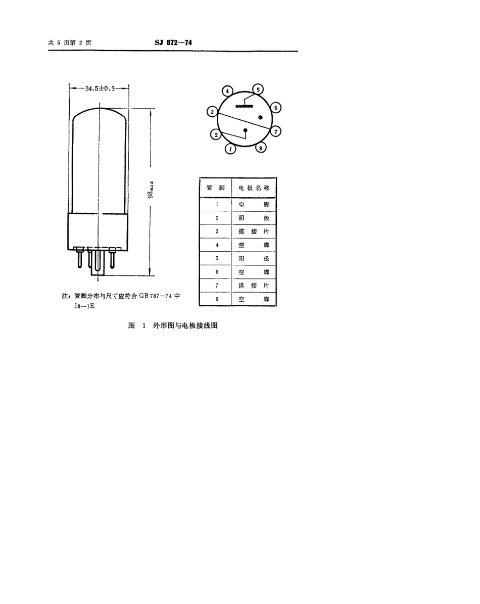 【电子行业军用标准】SJ 872-1974 WY-3P型辉光放电稳压管.pdf.pdf_第3页