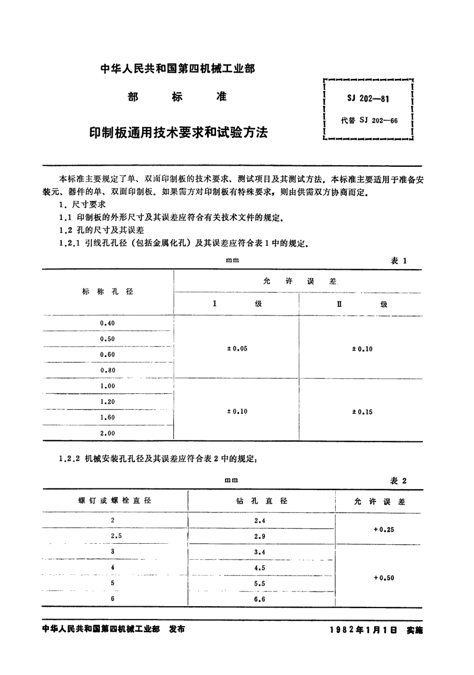 【电子行业军用标准】SJ 202-1981 印制板通用技术要求和试验方法.pdf_第2页