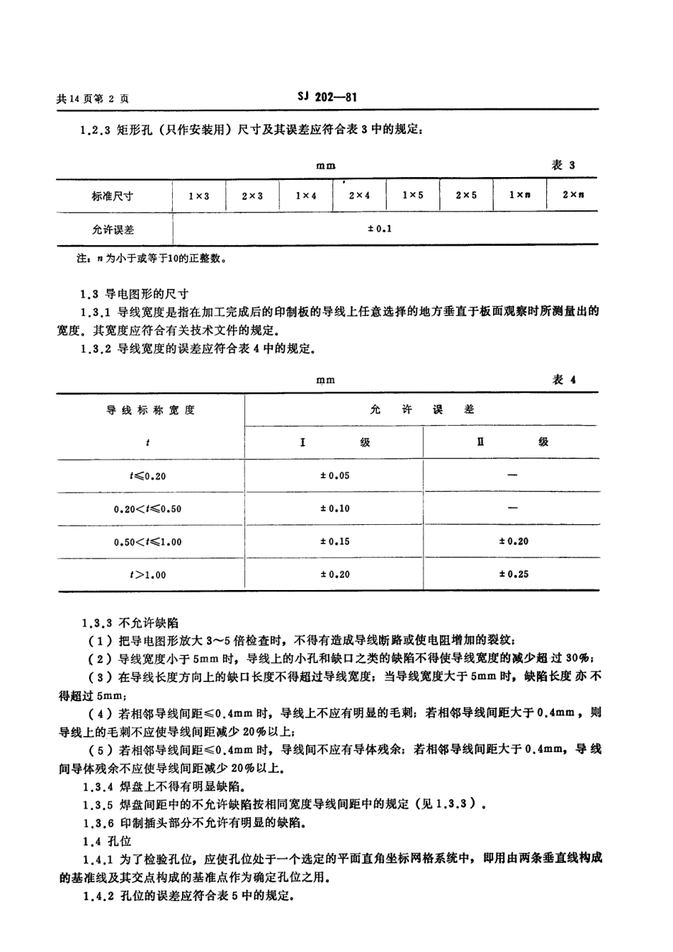 【电子行业军用标准】SJ 202-1981 印制板通用技术要求和试验方法.pdf_第3页