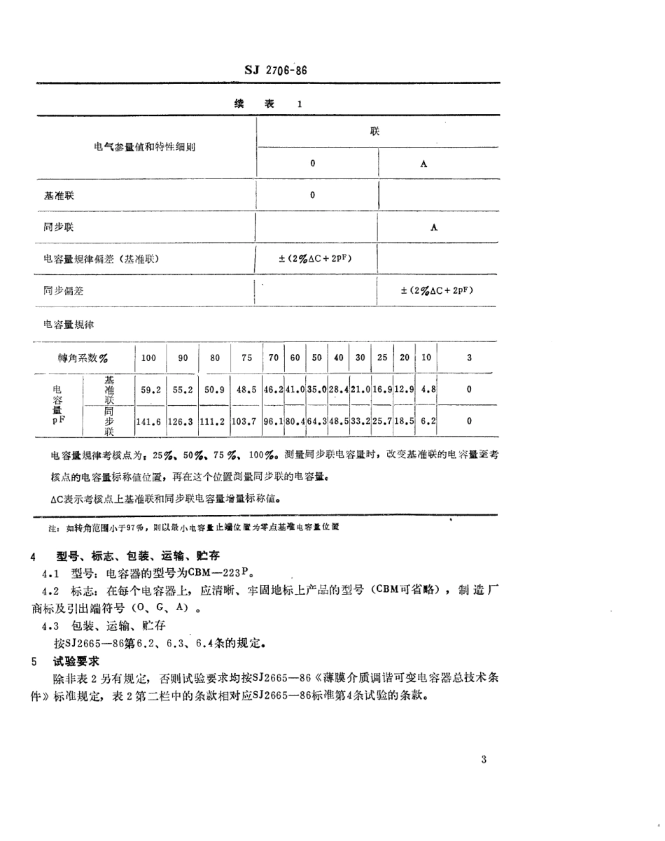 SJ 2706-1986 CBM-223P双联薄膜介质可变电容器.pdf_第3页