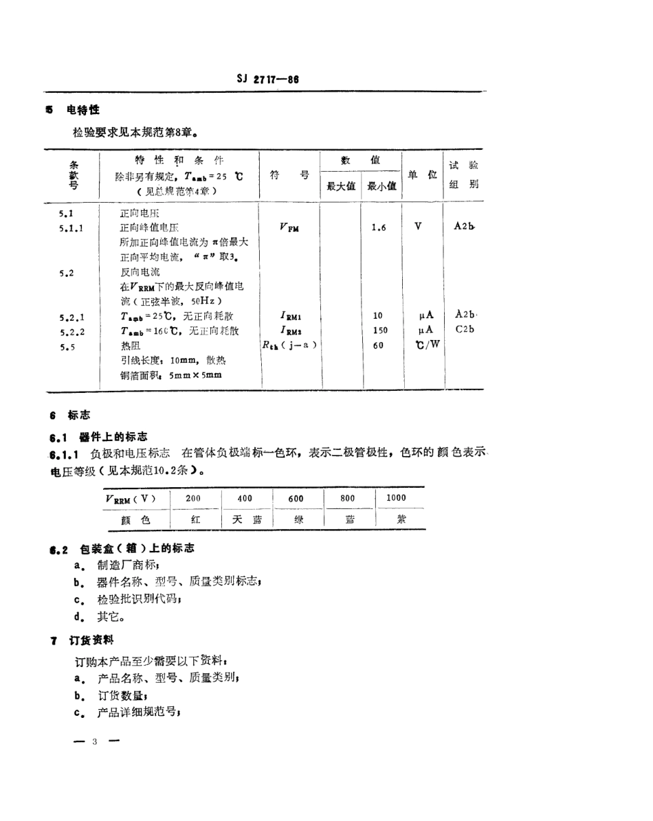 SJ 2717-1986 2CZ301型硅普通整流二极管详细规范.pdf_第3页