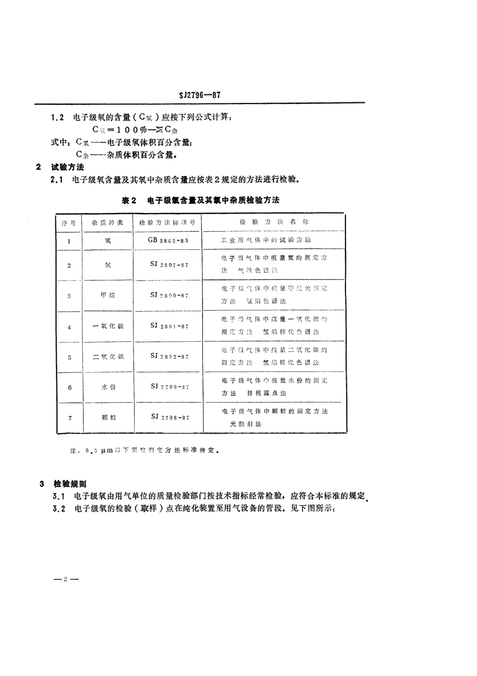 SJ 2796-1987 电子级氧.pdf_第2页