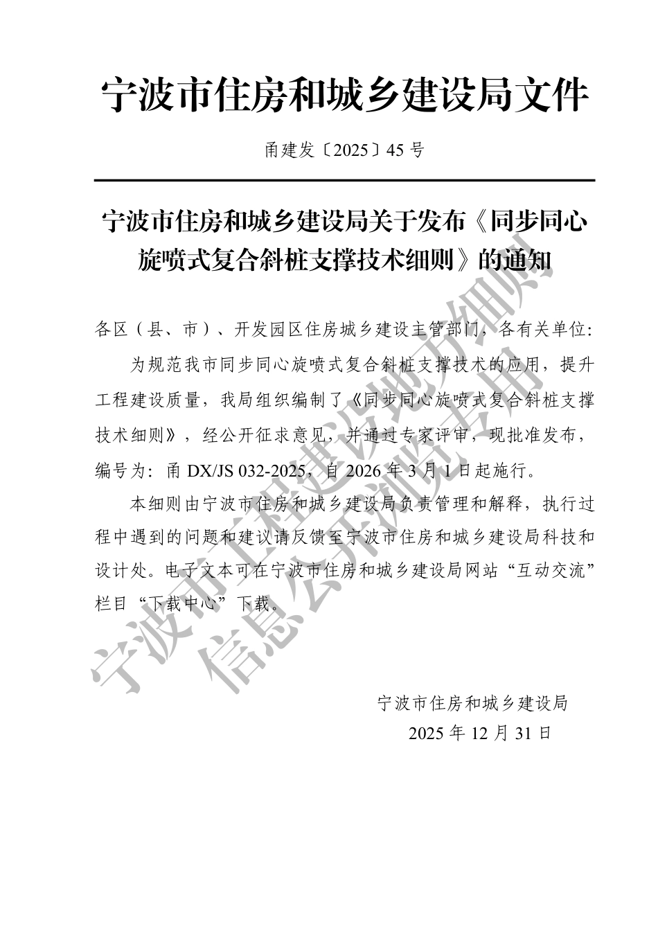 甬DX_JS 032-2025 同步同心旋喷式复合斜桩支撑技术细则.pdf_第3页