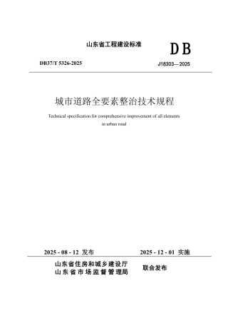 DB37∕T 5326-2025 城市道路全要素整治技术规程.pdf
