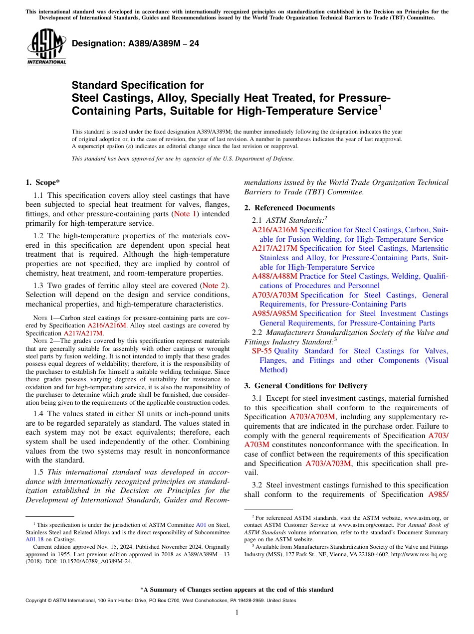 ASTM A389 - A 389M - 24.pdf_第1页