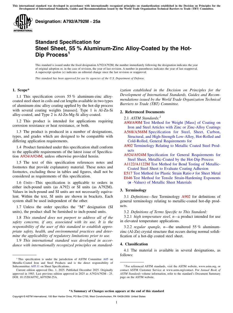 ASTM A792 - A 792M - 25a.pdf_第1页