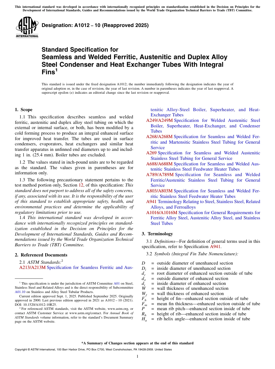 ASTM A1012 - 10 (2025).pdf_第1页