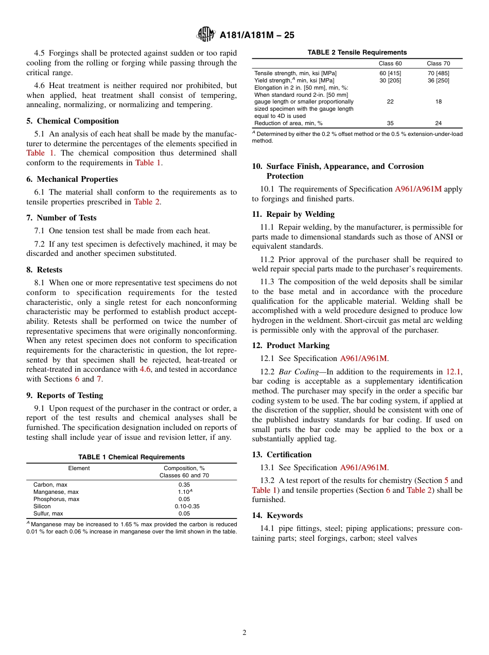 ASTM A181 - A 181M - 25.pdf_第2页