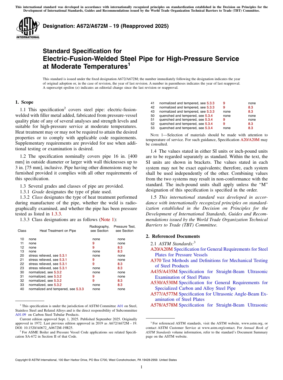 ASTM A672 - A 672M - 19 (2025).pdf_第1页